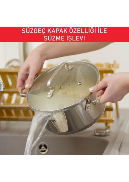 Duetto İndüksiyon Tabanlı 8 Parça Çelik Tencere Seti