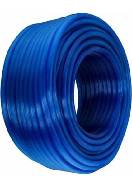 1'lik (2,54 cm) Silikonlu Dayanıklı Bahçe Hortumu (50 Metre) Mavi (Derin Kuyu, Dalgıç, Dinamo Uyumlu)