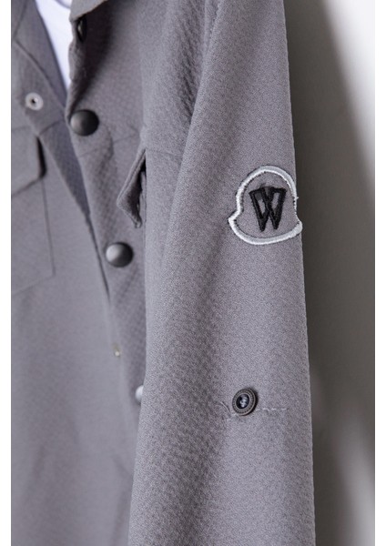 Füme Erkek Çocuk Jogger Gömlekli Tişörtlü 2li Takım 20400 fırsatları