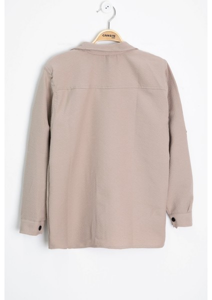 Bej Erkek Çocuk Jogger Gömlekli Tişörtlü 2li Takım 20402 indirimleri