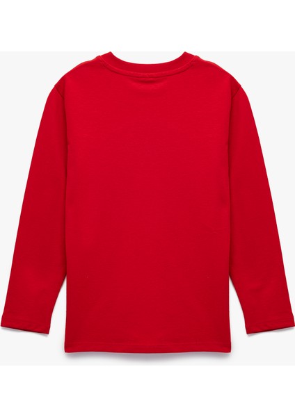 Pamuklu Uzun Kollu Bisiklet Yaka Atatürk Baskılı Tişört fiyatları