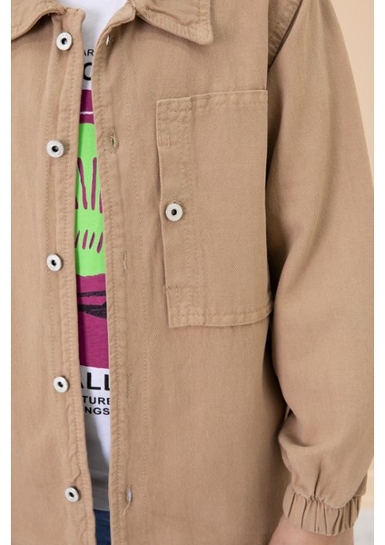 Erkek Çocuk Kahve Baskılı Tişörtlü Jean Gömlekli 2li Takım 20032 fiyatları