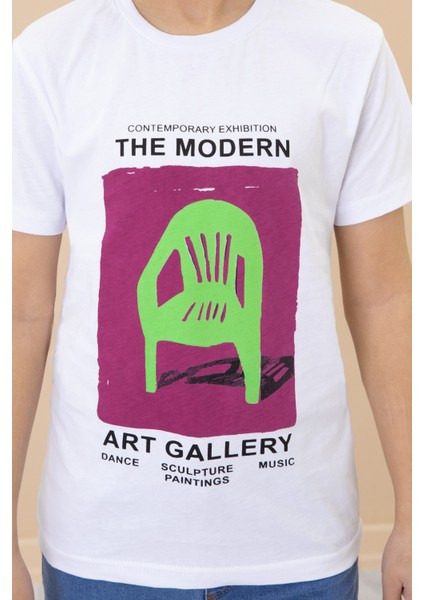 Erkek Çocuk Kahve Baskılı Tişörtlü Jean Gömlekli 2li Takım 20032 fırsatları