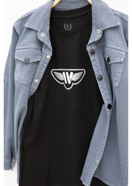 Indigo Keten Gömlekli Bisiklet Yaka Baskılı Tişörtlü Erkek Çocuk 2li Takım 20259 modelleri