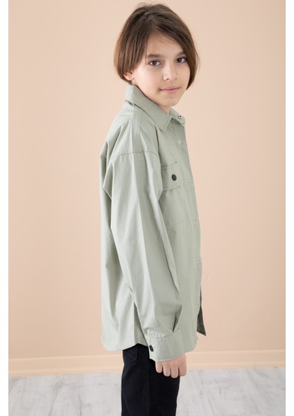 Haki Gömlek Tişörtlü Erkek Çocuk 2'li Takım 20127 fırsatları