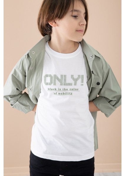 Haki Gömlek Tişörtlü Erkek Çocuk 2'li Takım 20127 indirimleri