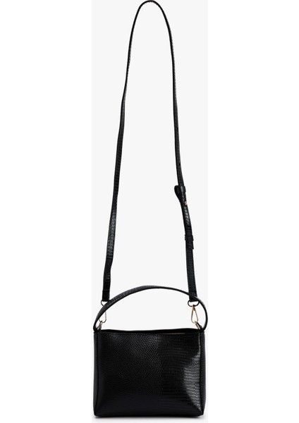 Suni Deri Saplı Askılı Fermuarlı Omuz Çantası modelleri