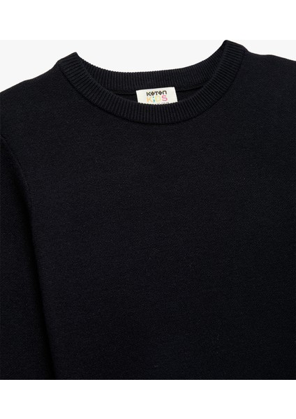 Viskon Karışımlı Uzun Kollu Bisiklet Yaka Basic Triko Kazak modelleri