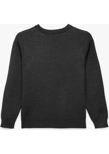 Viskon Karışımlı Uzun Kollu Bisiklet Yaka Basic Triko Kazak fiyatları