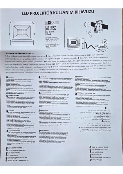 LED Projektör 100W 6500K fırsatları