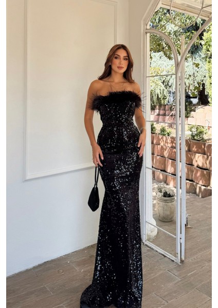 Açelya Payetli Otrişli Abiye 583286 fırsatları