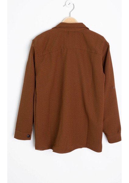 Taba Erkek Çocuk Jogger Gömlekli Tişörtlü 2li Takım 20405 indirimleri