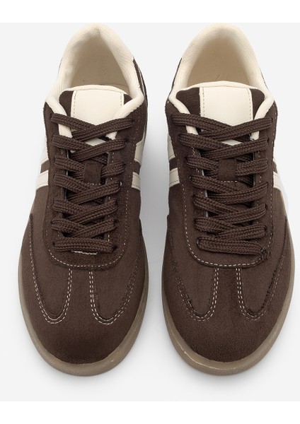 Kadın Sneaker Bağcıklı Düz Taban Spor Ayakkabı Tiyone