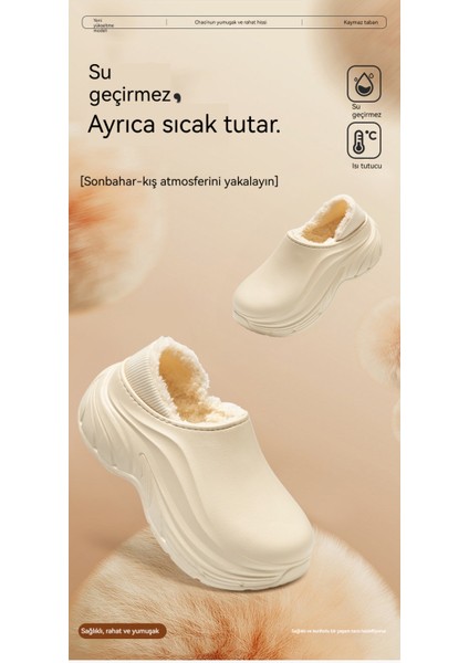 Kalın Tabanlı, Ultra Yumuşak, Kadifeli ve Sıcak Tutan Pamuklu Terlik (Yurt Dışından) indirimleri