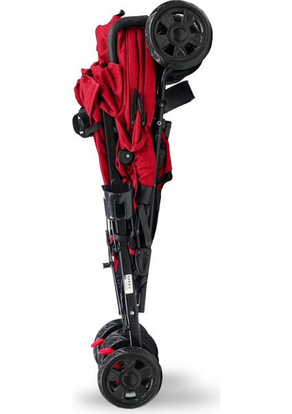 Comfymax Tam Yatar Baston Bebek Arabası – Dark Red indirimleri