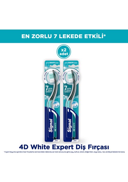 4d White Expert Diş Fırçası Orta X2