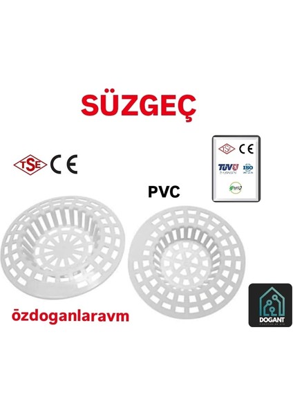 Küvet Lavabo Süzgeci Ikili Set