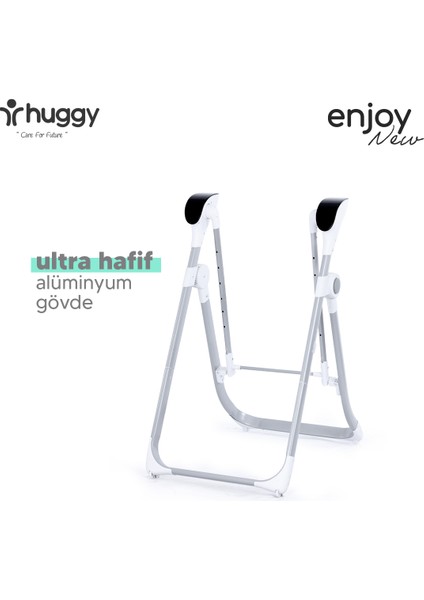 Enjoy Katlanabilir Mama Sandalyesi & Kumandalı Otomatik Bebek Salıncağı Gri indirimleri