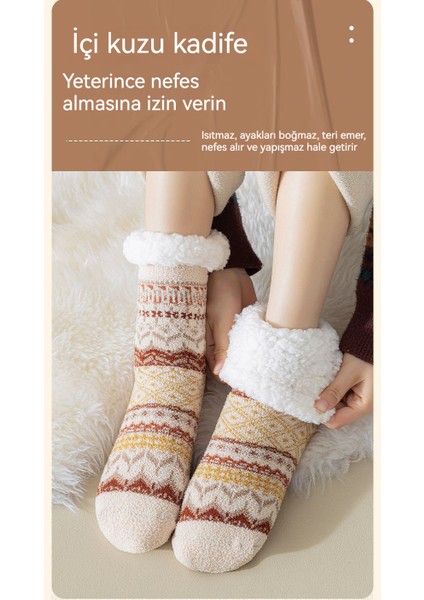 Kışın Kadife Kalın Sıcak Orta Çorap (Yurt Dışından) fiyatları
