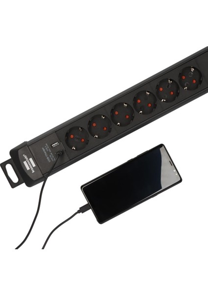 Premium-Line Serisi 6 Soketli Usb-C 30W ve USB 18W Şarj Destekli 5 Yıl Garantili 3 Metre Uzatma Kablolu Priz fırsatları