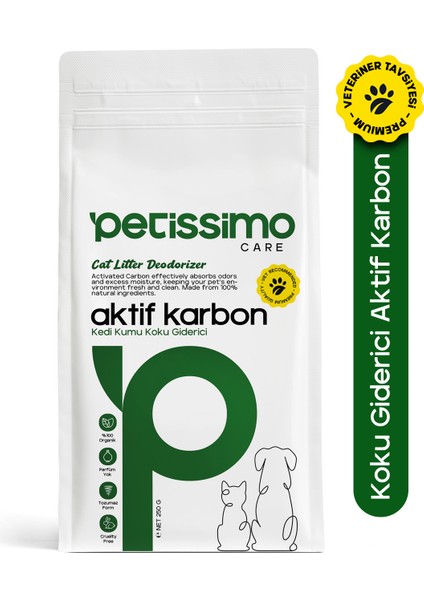 Kedi Kumu Koku Giderici Aktif Karbon - 250 gr