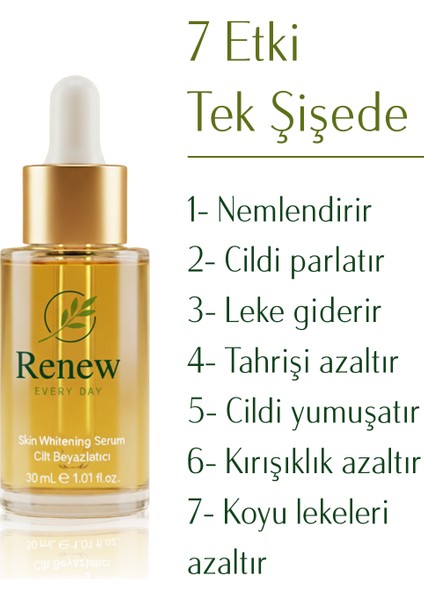 Niacinamide B3 Vitamin Alfa Arbetun Leke Karşıtı Serum 30ML