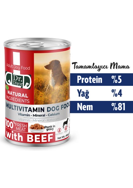 Dr. Diyor Sığır Etli Yetişkin Köpek Maması 36 Adet fiyatları