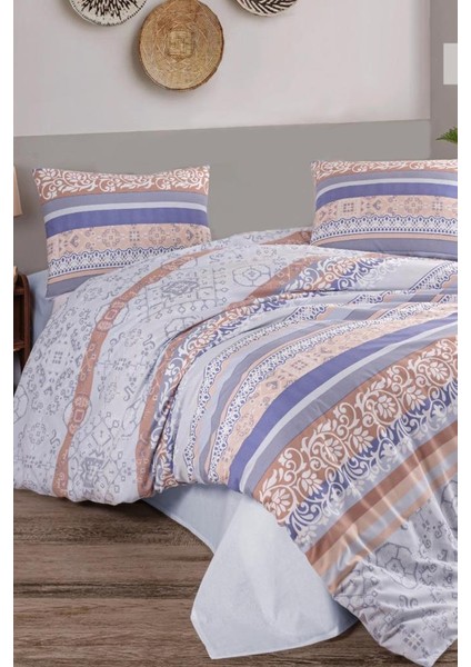 Zeren Tek Kişilik Nevresim Takımı Açık Mavi