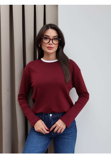 Yaka Şeritli Uzun Kol Body fırsatları