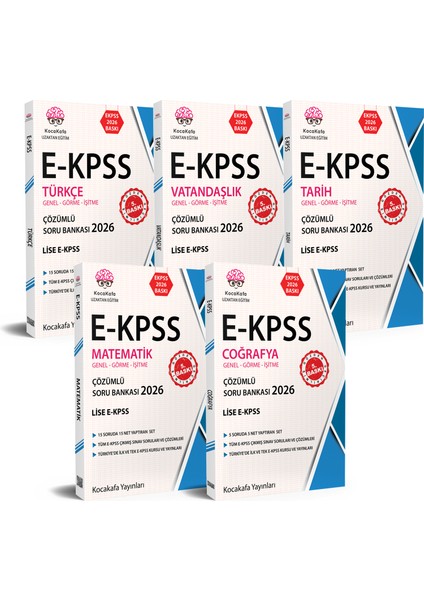 Ekpss Ortaöğretim G-G.i2 Çözümlü Soru Bankası 5'li Set