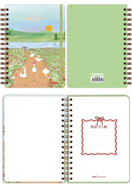 2026 Yılı A5 Haftalık Ajanda Spiralli 15X21 cm - 12 Aylık - Motivasyon Sayfalı Manzara fiyatları