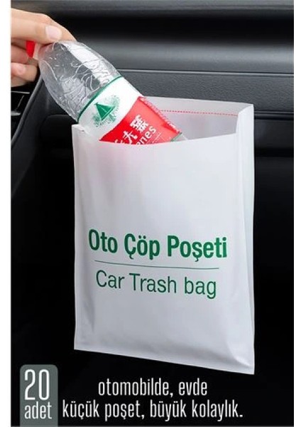 Modacar Pratik Çöp Poşeti - Yapışkanlı Çöp Poşeti 20 Li Paket fiyatları