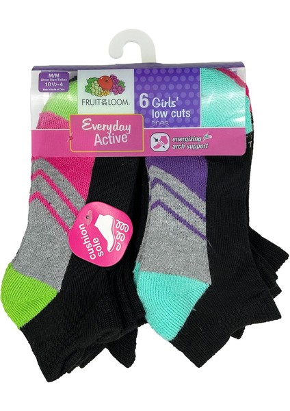 Girls Low Cuts Tines Çorap 6lı Paket (M)