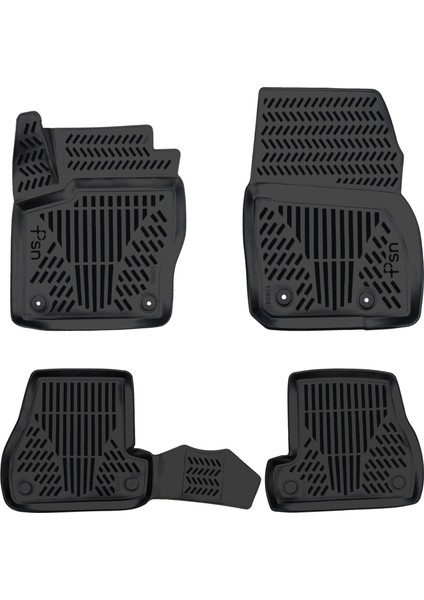 Ford Focus 3-3,5 (2011-2018) İle Uyumlu - Araca Özel 3D Paspas