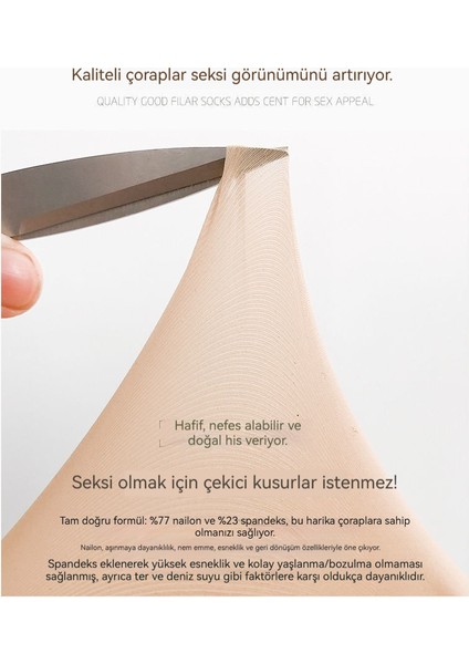 Kıvırtmaz, Işıltılı Bacaklık Tekstürü Çorap (Yurt Dışından) fırsatları