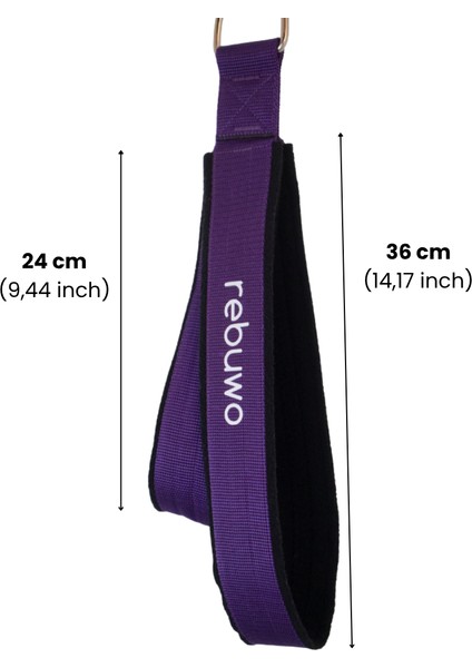 Pilates Elcik Reformer Yoga Pilates Tutma Aparatı (Mor)– Kadife Kumaş & Metal D Tokalı (1 Çift) fiyatları