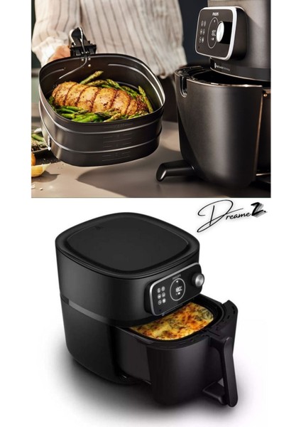 En Hızlı Wett & Dryy 7000 Serisi Xxl Airfryer, 2 Kg, 8.3 L, Siyah