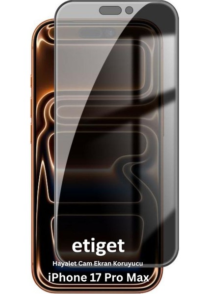 iPhone 17 Pro Max ''armor Shield'' Hayalet Cam Ekran Koruyucu 9h Ultra Sert