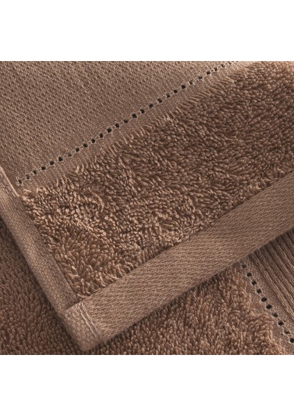 Lida Banyo Havlusu %100 Organik Pamuk Delik Işi Terra 80X150 cm