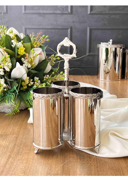 3 Bölmeli Ottomans Metal Stand – 17X7X26 cm fiyatları