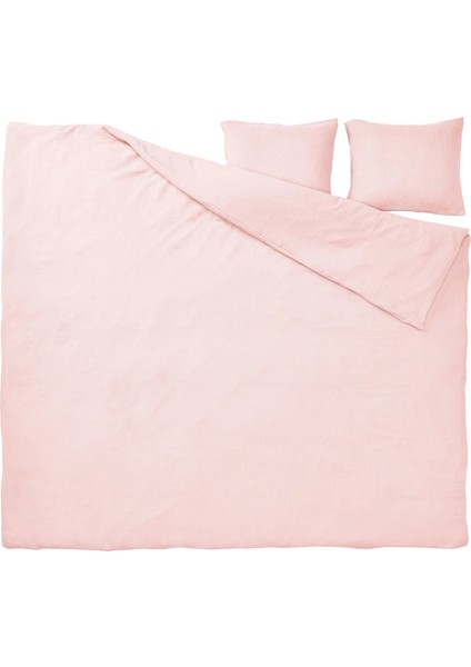 Schersmın Çift Kişilik Nevresim Seti Uçuk Pembe 240 x 220 / 50 x 60 Cm indirimleri