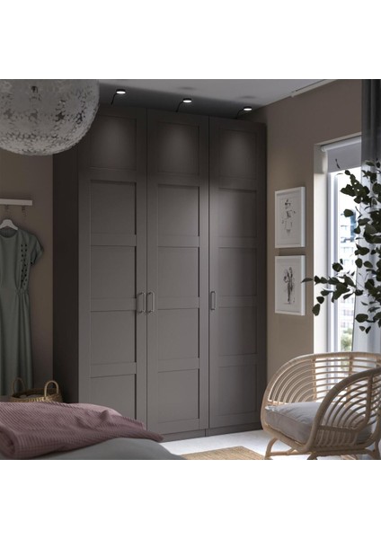 Pax Gardırop, Koyu Gri, 150X60X236 cm fiyatları