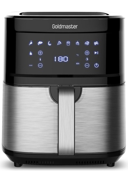 7l Inox Geniş Hazneli Dokunmatik 9 Fan Teknolojili Hava Fritözü