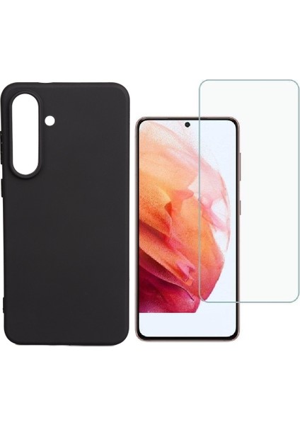 Samsung Galaxy S25 FE Kılıf Zore Biye Silikon Kılıf + Nano Ekran Koruyucu