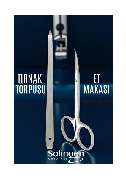 Tırnak Eti Makası Kavisli ve Profesyonel Çelik Törpü Seti
