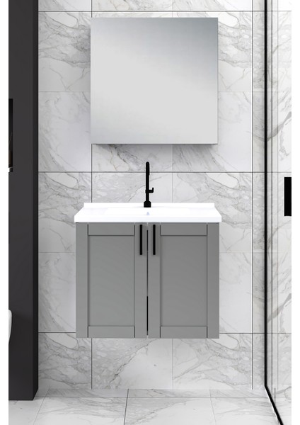 %100 Mdf - 65 cm Riva Banyo Dolabı
