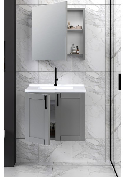 %100 Mdf - 65 cm Riva Banyo Dolabı modelleri