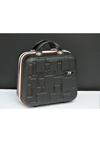 Şık Siyah Makyaj Çantası, Pratik ve Kullanışlı Seyahat Aksesuarı