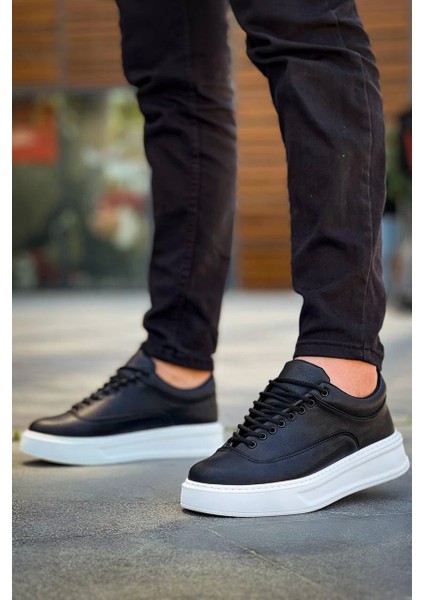 KB-005 Kuback Siyah Cilt Bağcıklı Günlük Erkek Ayakkabı