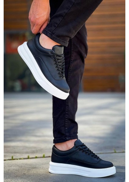 KB-005 Kuback Siyah Cilt Bağcıklı Günlük Erkek Ayakkabı